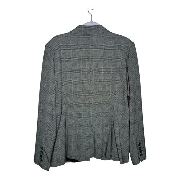 Norma Kamali Blazer Womens 18 Houndstooth Single Button Jacket Lined‎ Career - Picture 2 of 16
